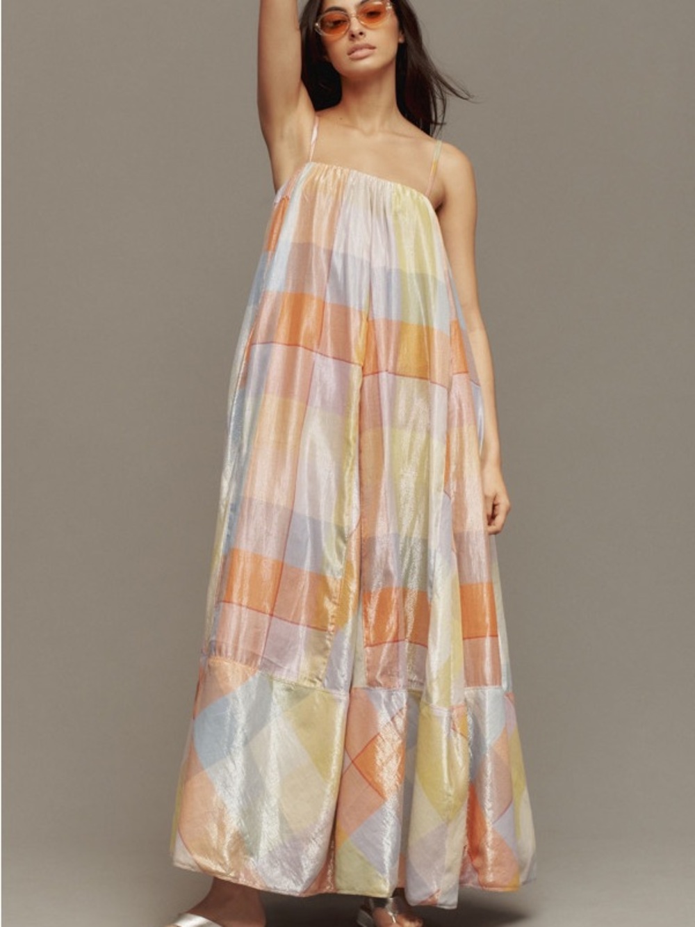 Anthropologie Pilcro plaid tent dress